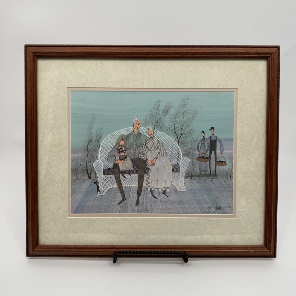 P. Buckley Moss Framed Print The Joy Of Giving 1990‎ RARE 170/800 Signed